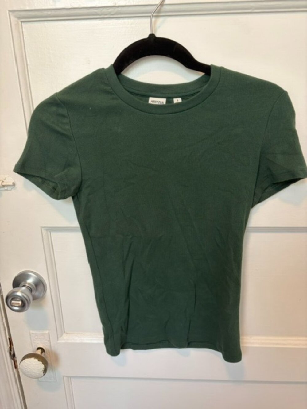 Aritzia HomeStretch Rib Crew T-Shirt - NWT S